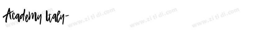 Academy Italy字体转换